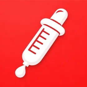 Icono de la app MiniDosis — jeringa dosificadora pediátrica